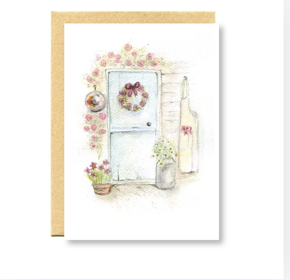The potting shed greetings card